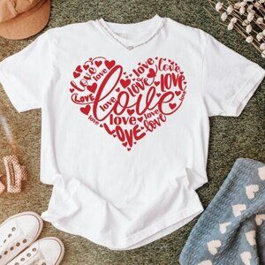 Love Valentines Day Tshirt, Gift For Valentine